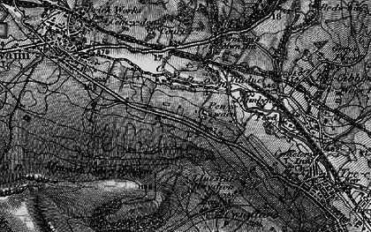 Old map of Penywaun in 1898