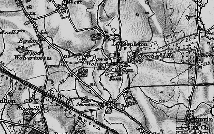 Old map of Peopleton in 1898