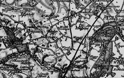 Old map of Peover Heath in 1896