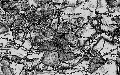 Old map of Peper Harow in 1896