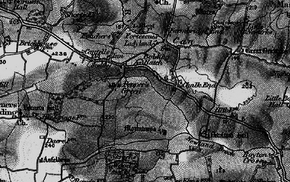 Old map of Pepper's Green in 1896
