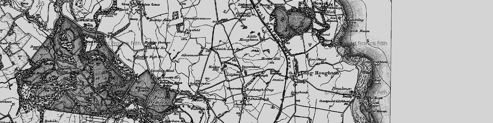 Old map of Peppermoor in 1897