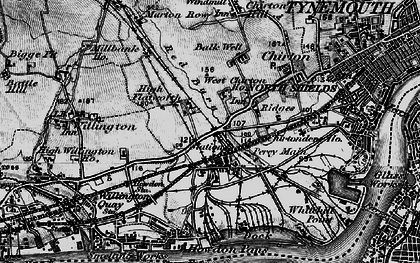 Old map of Percy Main in 1897