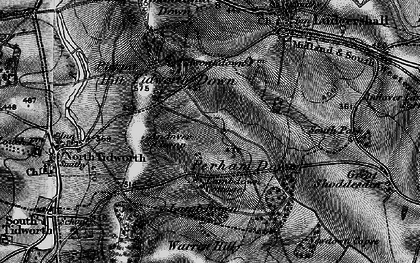 Old map of Perham Down in 1898