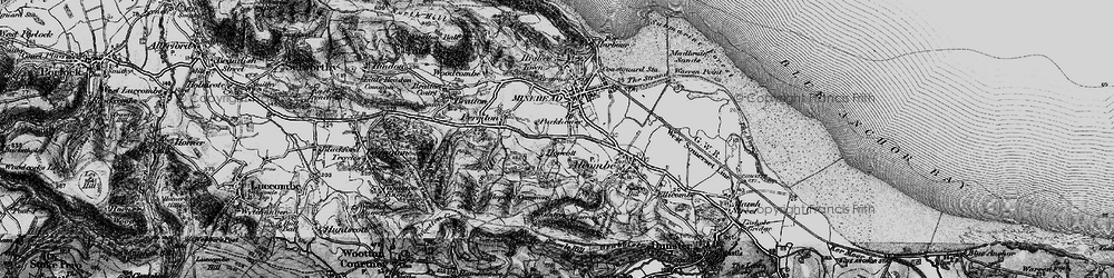 Old map of Periton in 1898