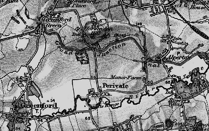 Old map of Perivale in 1896