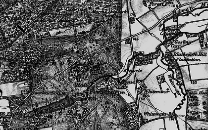 Old map of Blyth Corner in 1899