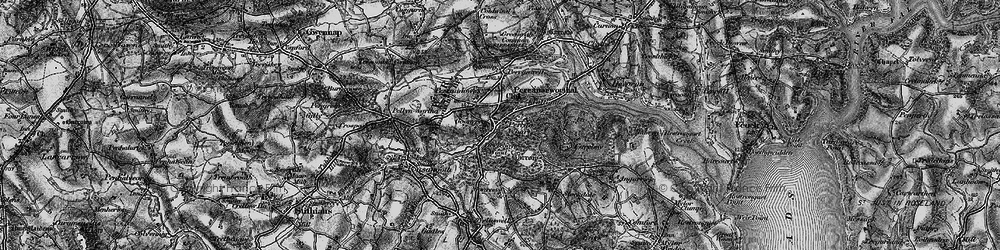 Old map of Perranarworthal in 1895