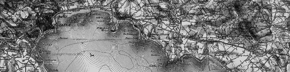 Old map of Trevean Cove in 1895