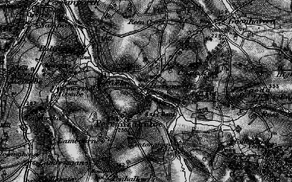 Old map of Perranzabuloe in 1895