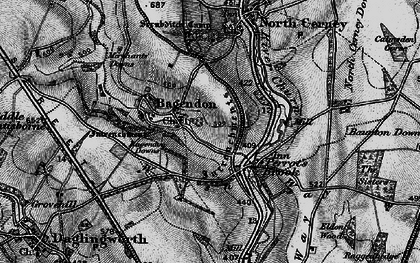Old map of Perrott's Brook in 1896