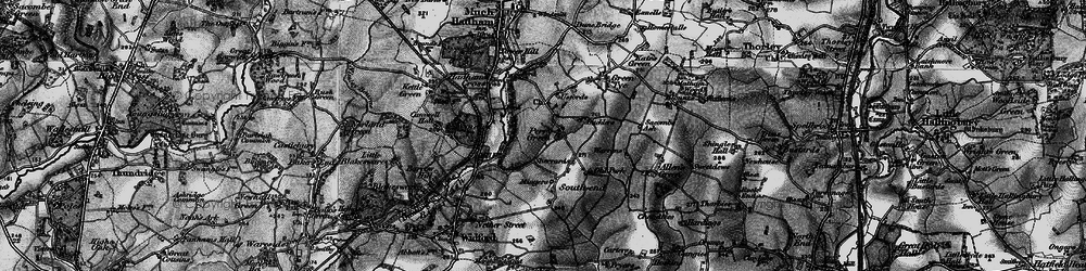 Old map of Perry Green in 1896