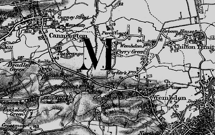 Old map of Perry Green in 1898