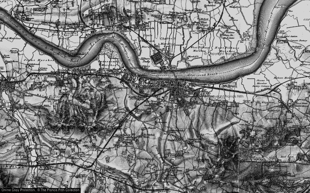 Old Map of Perry Street, 1895 in 1895