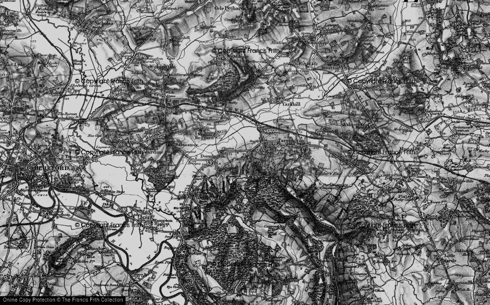 Old Map of Perton, 1898 in 1898