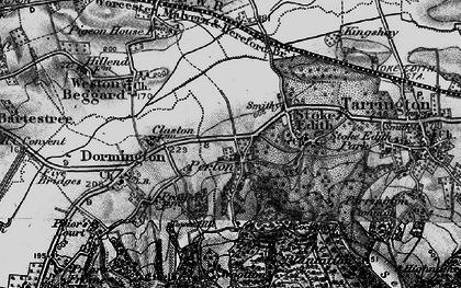 Old map of Perton in 1898