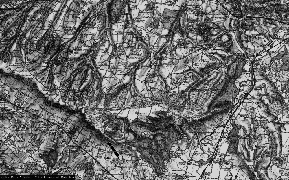 Old Map of Pested, 1895 in 1895