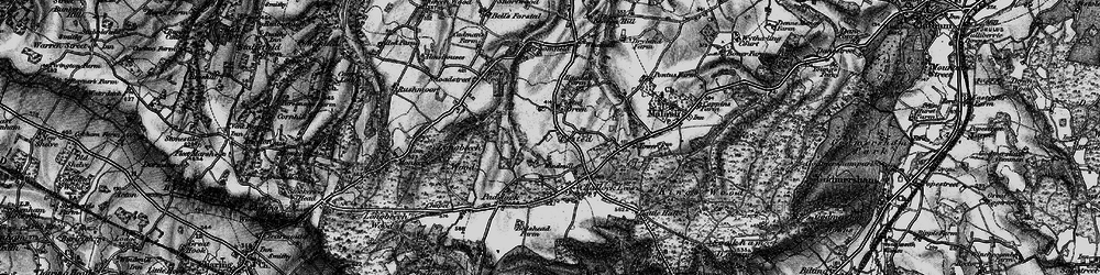 Old map of Pested in 1895