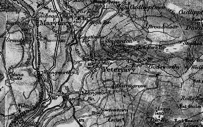 Old map of Peter Tavy in 1898
