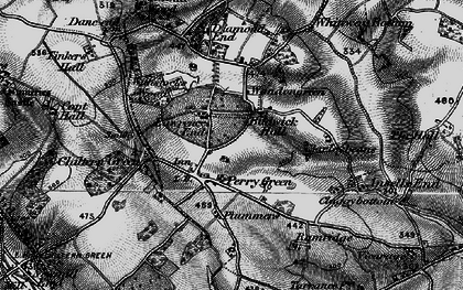 Old map of Whiteway Bottom in 1896
