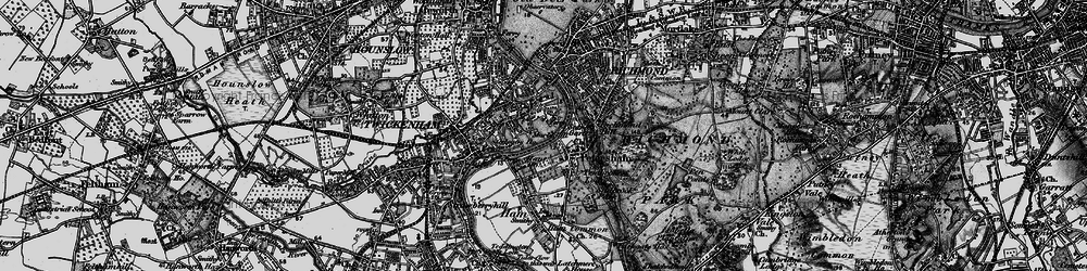 Old map of Petersham in 1896