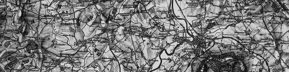 Old map of Peterstow in 1896