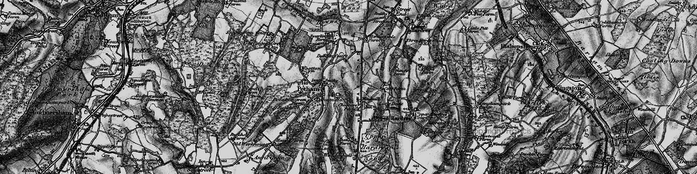 Old map of Petham in 1895