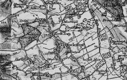 Old map of Petrockstowe in 1898