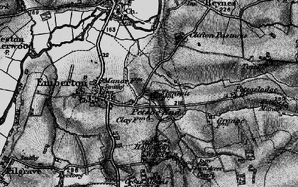Old map of Petsoe End in 1896