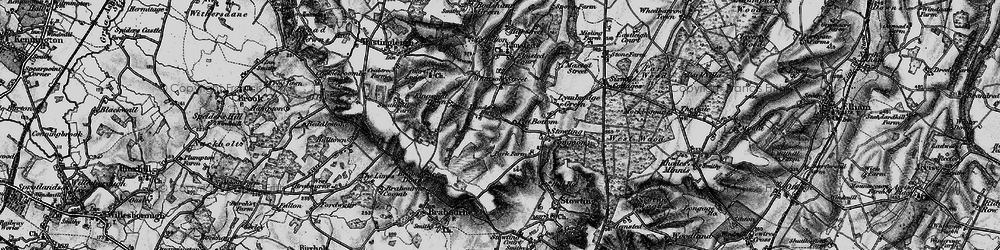Old map of Pett Bottom in 1895