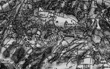 Old map of Petteridge in 1895