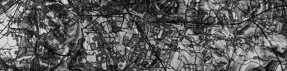 Old map of Petts Wood in 1895