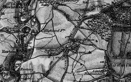 Old map of Bodkin Hazel Wood in 1898