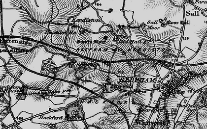 Old map of Pettywell in 1898