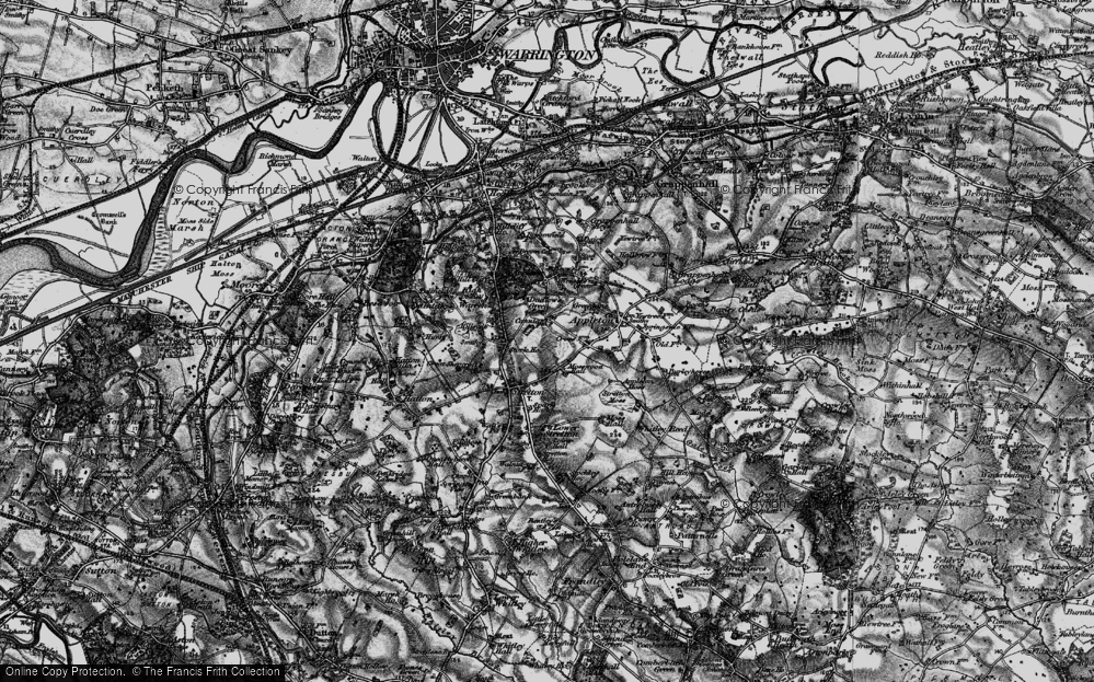 Old Map of Pewterspear, 1896 in 1896