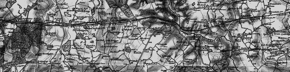 Old map of Bedfords in 1896