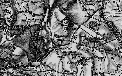 Old map of Pheasey in 1899