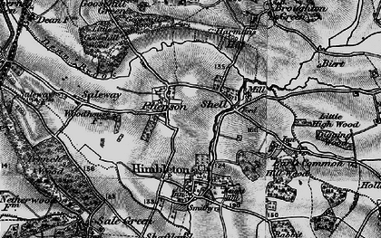 Old map of Phepson in 1898