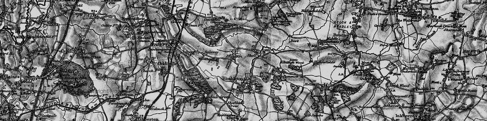 Old map of Phepson in 1898