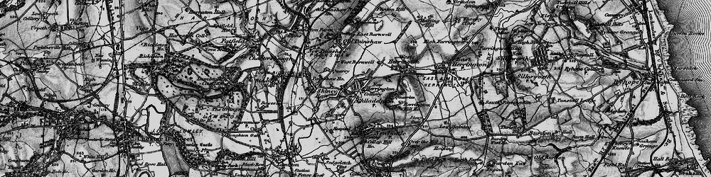 Old map of Philadelphia in 1898