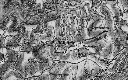 Old map of Ardevora Veor in 1895