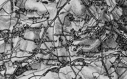 Old map of Phocle Green in 1896