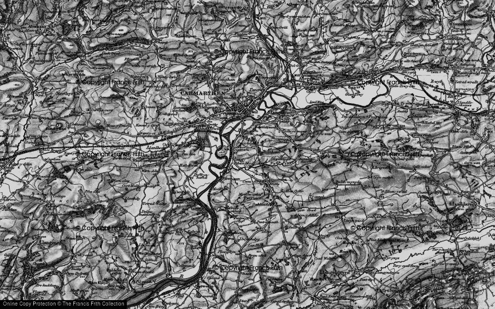 Old Map of Pibwrlwyd, 1898 in 1898