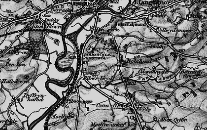Old map of Pibwrlwyd in 1898