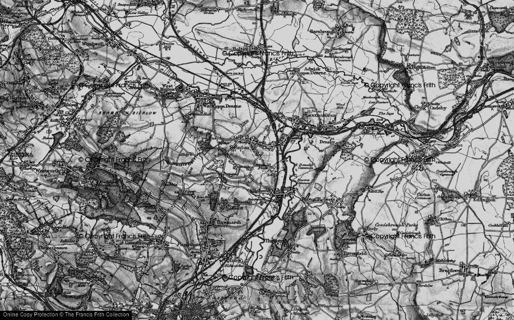 Old Map of Piccadilly, 1896 in 1896