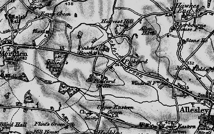 Old map of Pickford Green in 1899