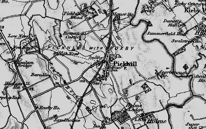 Old map of Pickhill in 1898