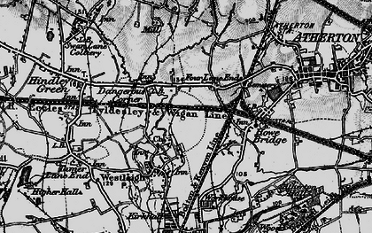 Old map of Pickley Green in 1896