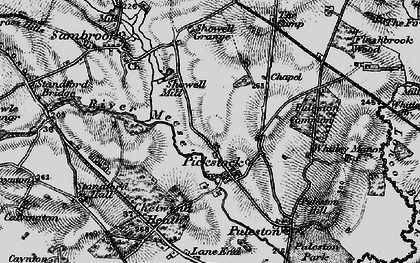 Old map of Pickstock in 1897