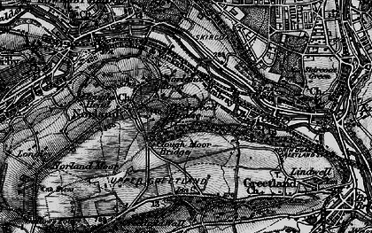 Old map of Pickwood Scar in 1896